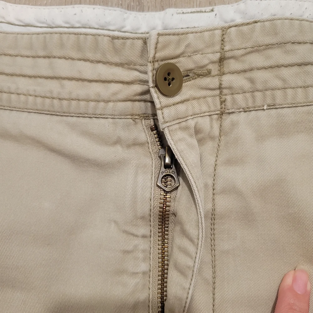 POLO Ralph Lauren Men's Classic Fit Heavy Twill khaki Cargo Shorts 50B Preppy